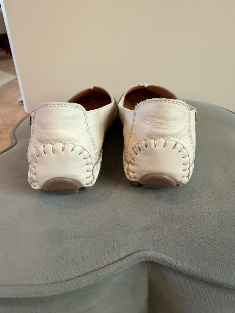 PIKOLINOS White Laser-Cut Slip-On Loafers - Picture 5 of 7